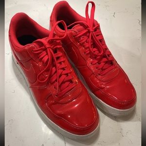 Nike Jordan Air Force 1 low ultraviolet siren red sneakers